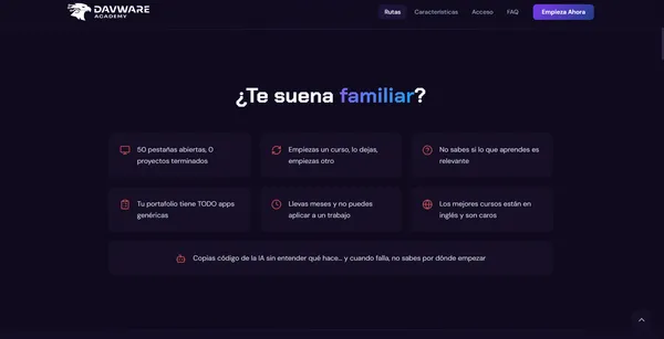 Sección de problemas comunes que enfrentan los estudiantes